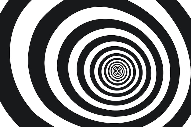 Fondo de círculo espiral de diseño plano