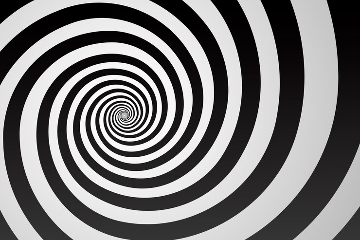 Vector gratuito fondo de círculo en espiral de diseño plano