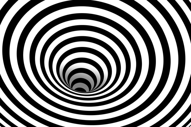 Fondo de círculo espiral de diseño plano