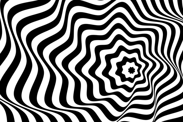 Fondo de círculo espiral de diseño plano