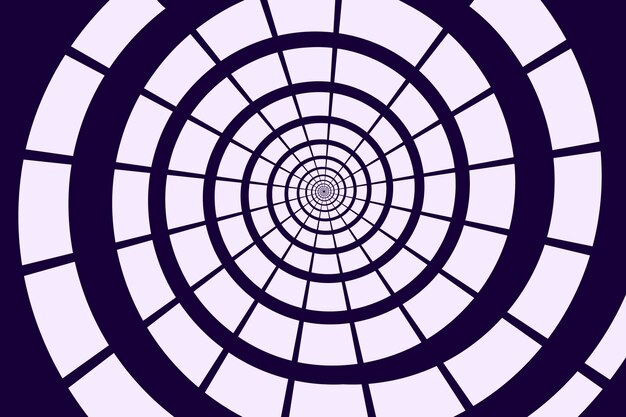 Fondo de círculo espiral plana