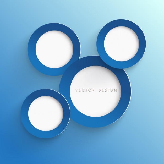 Fondo de círculos azules