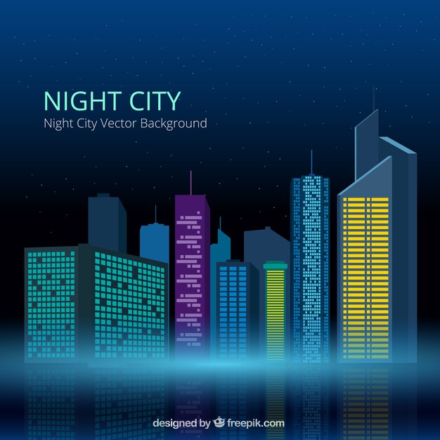 Fondo de ciudad nocturna