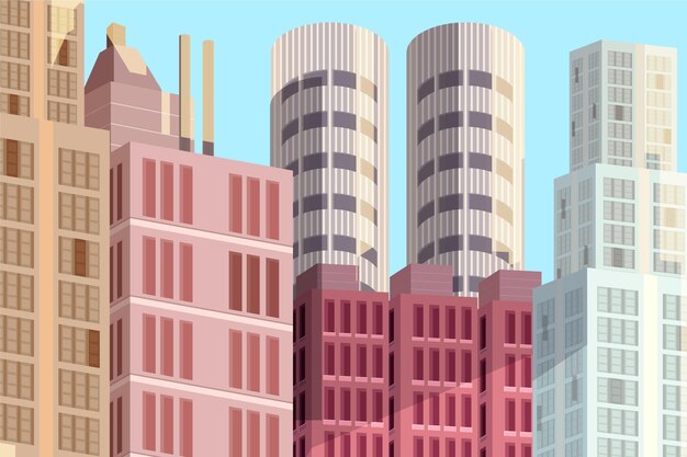 Fondo de ciudad urbana para videoconferencia.