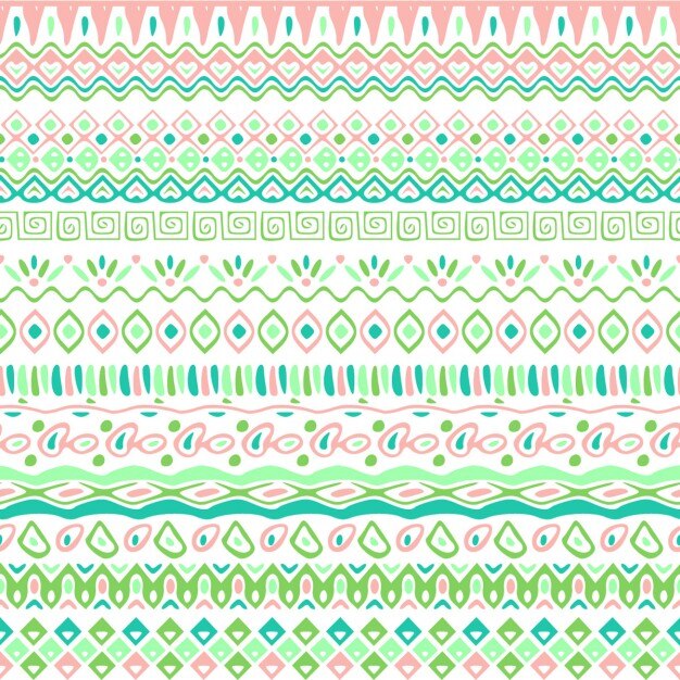 Fondo claro con patrón tribal