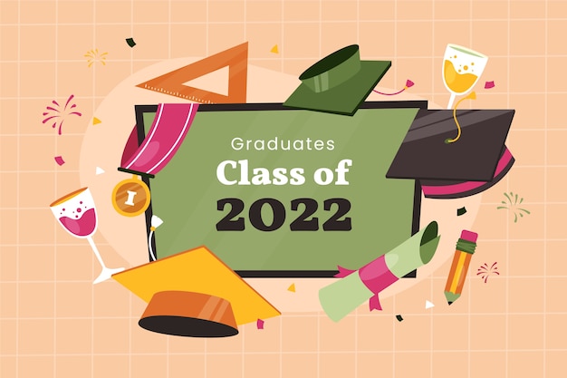 Fondo de clase plana de 2022