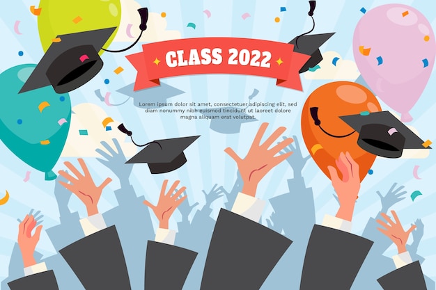 Fondo de clase plana de 2022