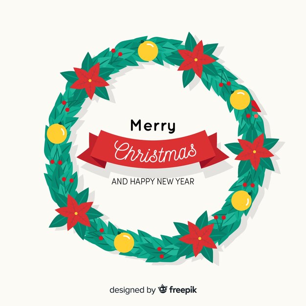 Fondo clásico de navidad con estilo adorable