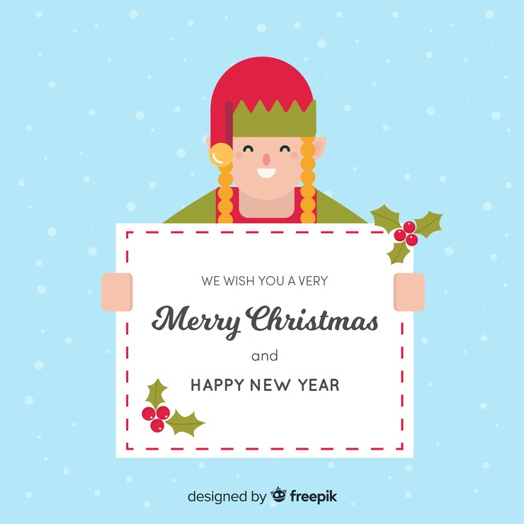 Vector gratuito fondo clásico de navidad con estilo adorable