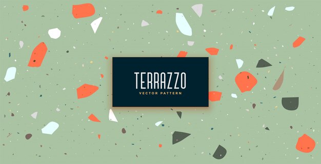 Fondo clásico de piso de terrazo con colores vintage
