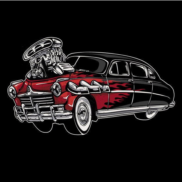 Fondo de coche rojo