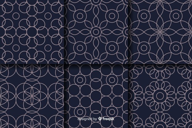 Fondo de colección de patrón de lujo