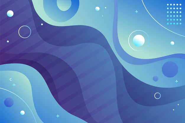 Fondo de color degradado con formas geométricas
