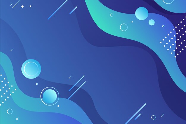 Fondo de color degradado con formas geométricas