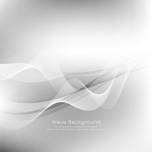 Fondo de color gris ondulado de estilo abstracto