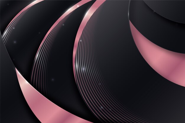Fondo de color negro y dorado rosado con gradiente