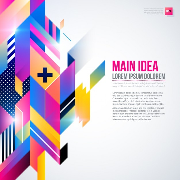 Fondo con colores brillantes y formas abstractas