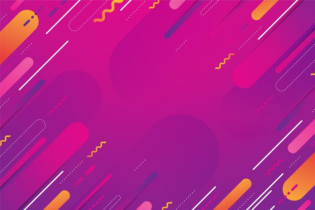 Fondo de colores con diferentes formas abstractas