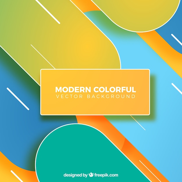 Fondo de colores con formas