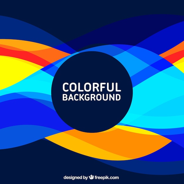 Fondo de colores con formas