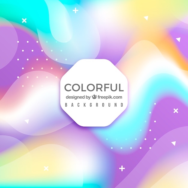 Fondo de colores con formas