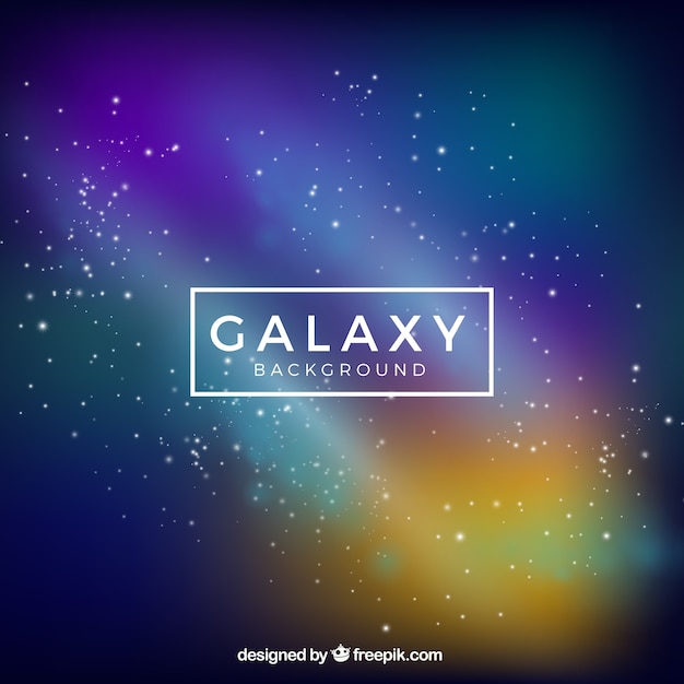 Fondo de colores de galaxia