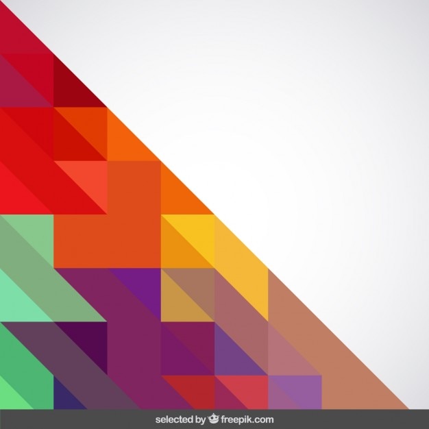 Fondo con colores vivos triángulos