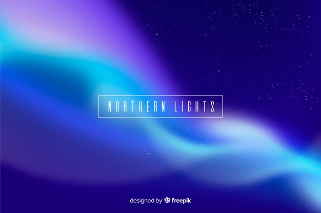 Fondo con coloridas luces del norte