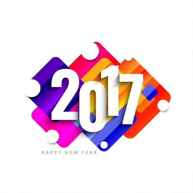 Fondo colorido de 2017