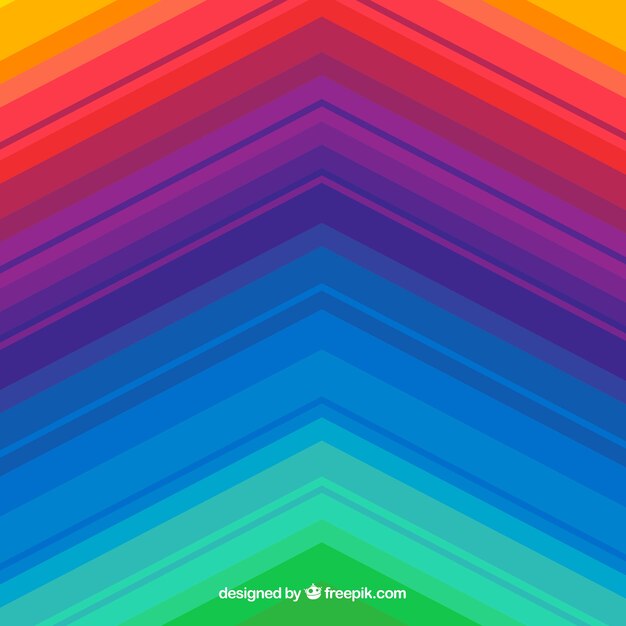 El fondo colorido del arco iris