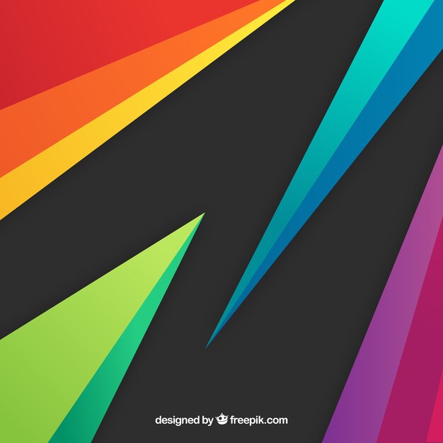 El fondo colorido del arco iris