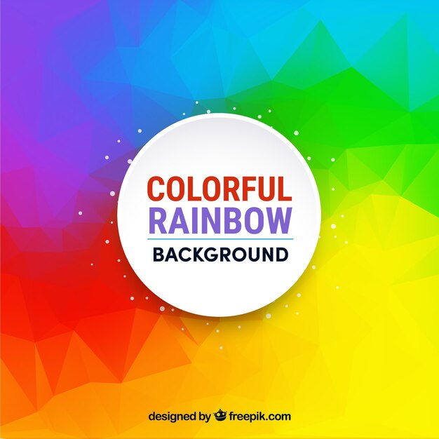 El fondo colorido del arco iris