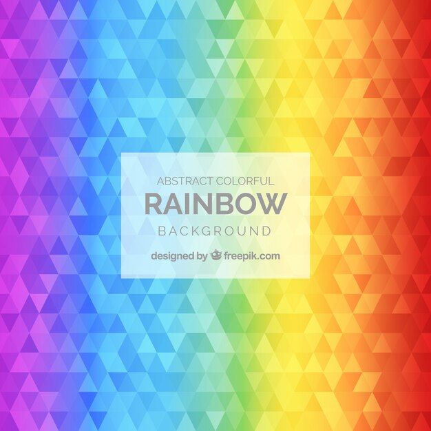 El fondo colorido del arco iris