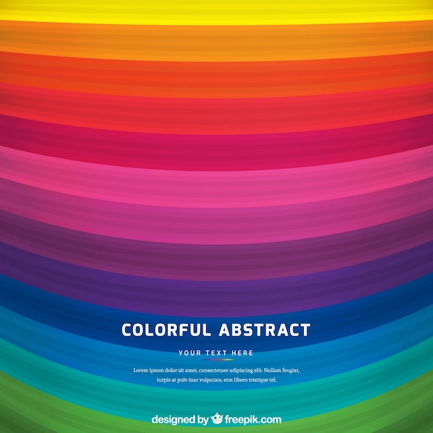 El fondo colorido del arco iris