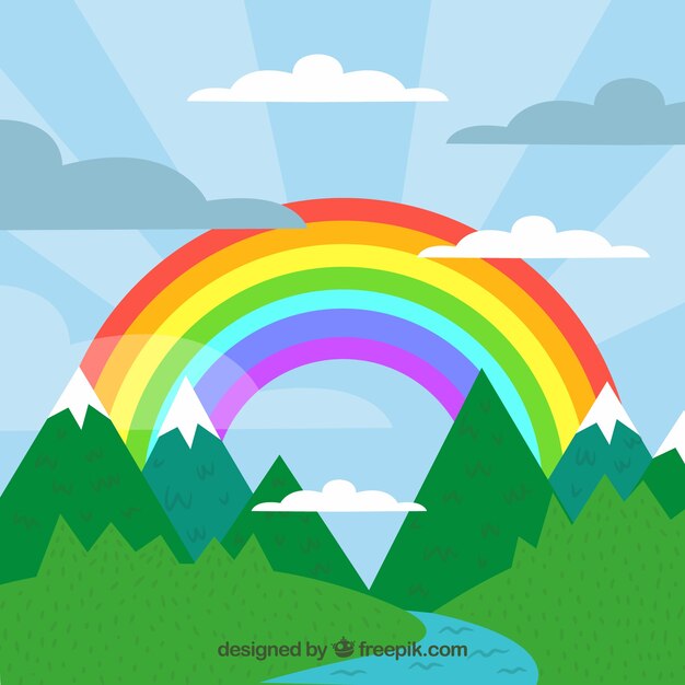 Fondo colorido de arcoiris