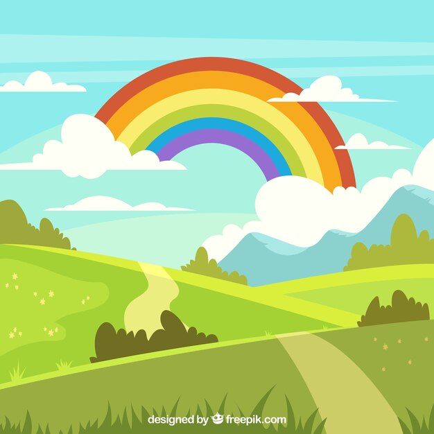 Fondo colorido de arcoiris
