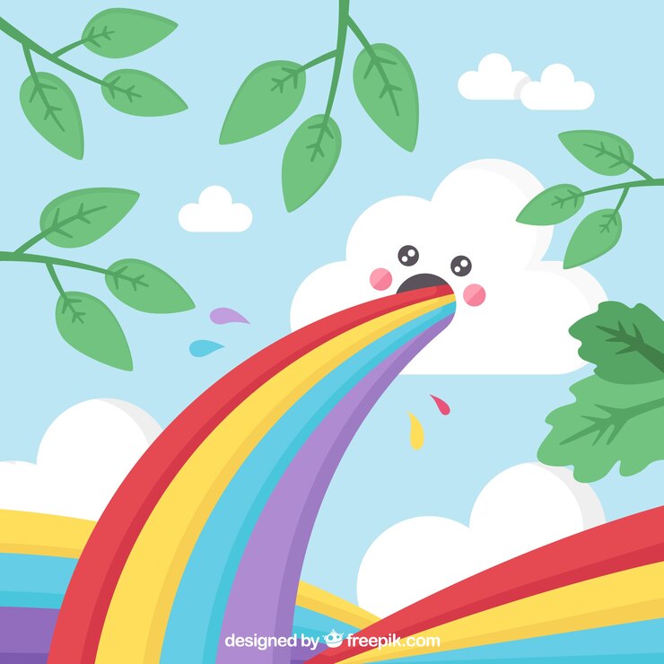 Vector gratuito fondo colorido de arcoiris