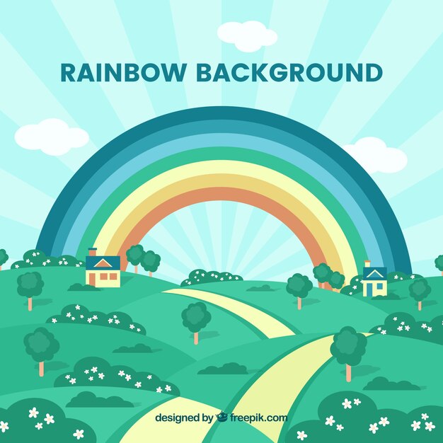 Fondo colorido de arcoiris