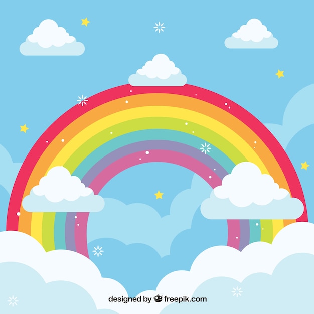 Fondo colorido de arcoiris