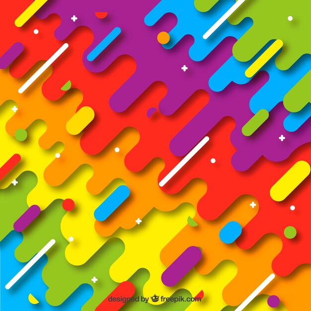 Vector gratuito fondo colorido de arcoiris