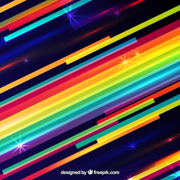 Vector gratuito fondo colorido de arcoiris