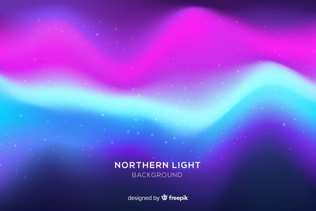 Fondo colorido de la aurora boreal