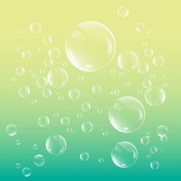 Fondo colorido con burbujas