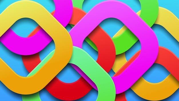 Fondo colorido de capa superpuesta, fondo 3d
