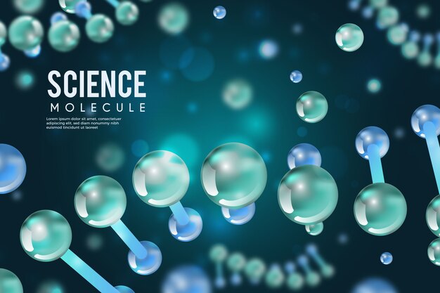 Fondo colorido ciencia realista