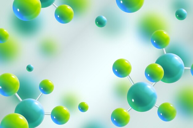 Fondo colorido de ciencia realista