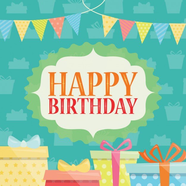 Fondo colorido de cumpleaños