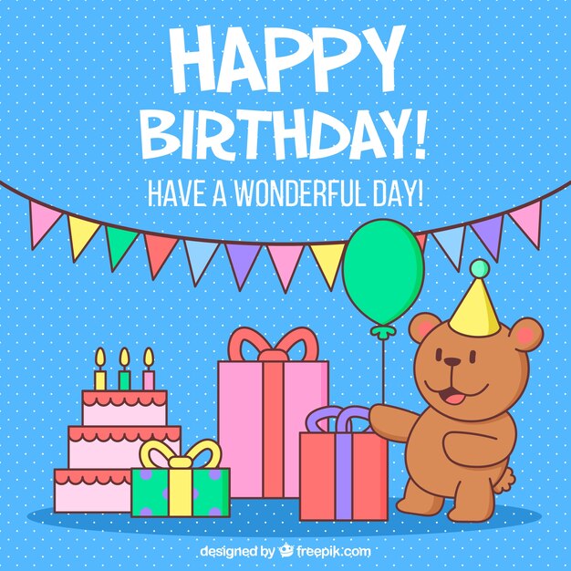 Fondo colorido de cumpleaños