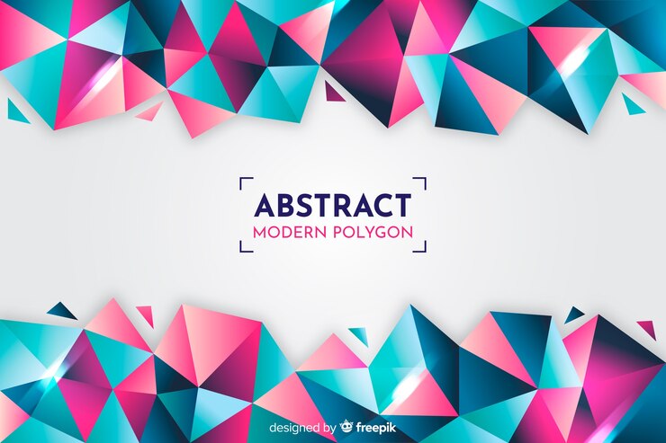 Vector gratuito fondo colorido degradado modelos geométricos