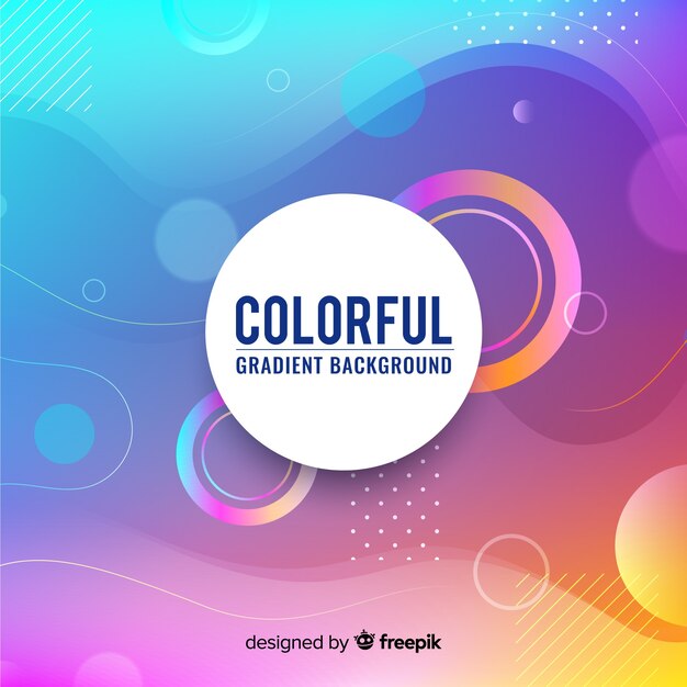 Fondo colorido y degradado